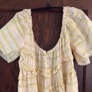 VRG GRL Dress with Ruffle Details